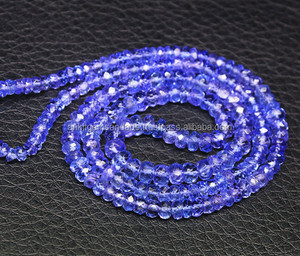 Perles facettées en Tanzanite naturelle, pierres semi-précieuses bleues pour la fabrication de bijoux, lots en gros, fournitures de bijoux faits à la main - Product Image 5