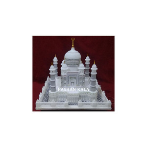 Pure White Marble Taj Mahal Model Showpiece - Product Image 1