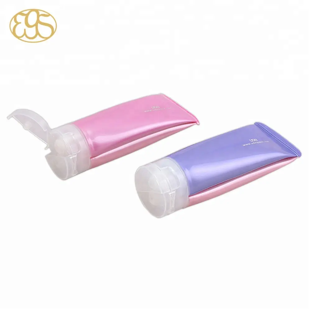 200ml Shampoo balsamo 2 in 1 a doppio canale PCR tubo di plastica flip top tappo riciclato per la cura personale imballaggio di plastica cavallo