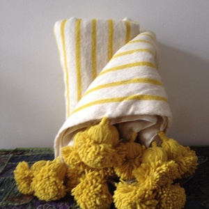 ผ้าห่มถักนิตติ้งสำหรับฤดูใบไม้ผลิ/ฤดูใบไม้ร่วงผ้าขนพู่สไตล์คลาสสิก - Product Image 1