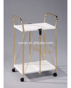 Chariot de cuisine moderne pliable en acier inoxydable - Product Image 2