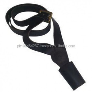 Nouvelle mode exigence douanière Logo impression 100% cuir extérieur civil Reproduction porte-drapeaux - Product Image 1