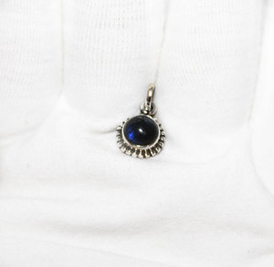 Boucles d'oreilles en argent Sterling 925 pour vente en gros, pierres précieuses Labradorite bleu, argent massif, pendentif, vente en gros - Product Image 3