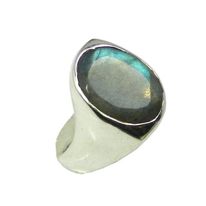 925แหวนพลอยลาบราดอไรต์เงินสเตอร์ลิงสำหรับผู้หญิงเครื่องประดับแฟชั่นแหวนเวอร์เมอิลนิรันดร์ของขวัญวันครบรอบสำหรับเธอ - Product Image 1