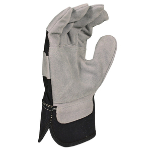 Guantes de trabajo de cuero dividido de tamaño grande personalizados Guantes de trabajo de protección de manos y brazos resistentes al corte/calor - Product Image 3