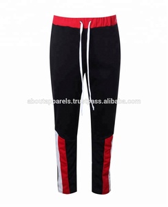 <b>Bulk</b> Wholesale Side White Stripes Track Pants Elastic Waistband Jogger Pants/Men Stylish Slim Fit Jogger - Product Image 4