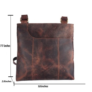 Indian Supplier <b>Small</b> <b>Leather</b> Crossbody <b>Bag</b> Mini Messenger <b>Bag</b> for Phone Wallet and Essentials Storage for Sale - Product Image 5
