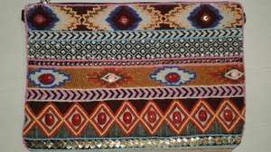 Bolso de mensajero bohemio de lona duradera para mujer, bolso de mano bordado con cuentas para fiesta de noche, bolso de hombro afgano indio para boda - Product Image 3