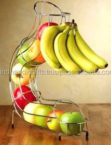 Cesta de almacenamiento de frutas y verduras de malla metálica recubierta de polvo negro para cocina y uso doméstico - Product Image 2