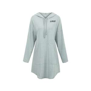 Sweat-shirt décontracté à manches longues pour femme, tunique avec poches, style décontracté, grande taille, collection 2019 - Product Image 5