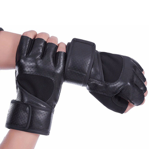 Guantes de entrenamiento para levantamiento de pesas, color negro - Product Image 4