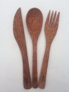 ช้อนส้อมและสลัดมะพร้าวธรรมชาติ,ที่คีบมะพร้าวไม้และที่ตักมะพร้าว - Product Image 2