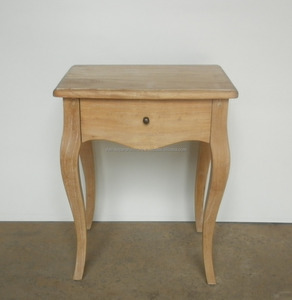 Muebles de Noche y Mesitas de Noche de Madera Mindi - Roble Envejecido con Acabado Blanco Deslavado - Product Image 3