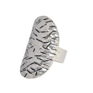 แหวนค้อนเรียบสวยงามทำด้วยมือแหวน925เงินสเตอร์ลิงตลอดไปเครื่องประดับเงินแฟชั่นที่ถูกที่สุด - Product Image 1