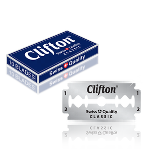 CLIFTON CLASSIC DURABLADE, cuchillas de afeitar de doble filo de acero inoxidable para hombres, cuchillas de afeitar desechables de calidad suiza para barberos - Product Image 4