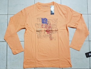 Camiseta de algodón de invierno de manga larga para hombre de calidad de exportación de Bangladesh Color sólido Cancelar envío - Product Image 5