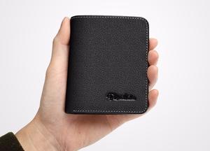 100% portefeuille en cuir véritable portefeuille en cuir imprimé logo personnalisé - Product Image 6