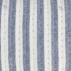 Kala de seda tejido embrague Lumbar gris y blanco raya almohada cojín - Product Image 2