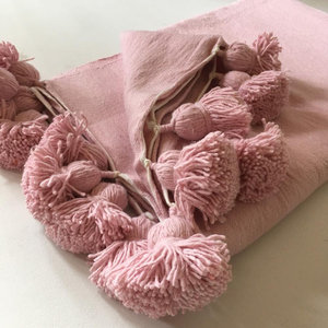 Moroccan Pompom <b>Blanket</b> Handmade Happiness - Product Image 1