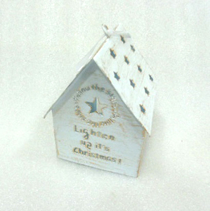ร้อนขายตกแต่งคริสต์มาสแขวนโลหะฮัทรูปเครื่องประดับ - Product Image 3