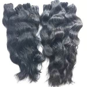 Extensiones de cabello humano ondulado natural sin liendres ni piojos, pelo Remy camboyano Virgen al por mayor - Product Image 1