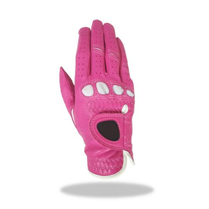 Guantes de Golf Budi Makmur GGFL de Color Rosa, Completamente de Cuero - Product Image 1