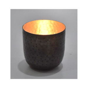 Portavelas de Hierro Hecho a Mano con Acabado en Oro Negro, Elegante Decoración Navideña para el Hogar, Arreglos para Mesa - Product Image 4