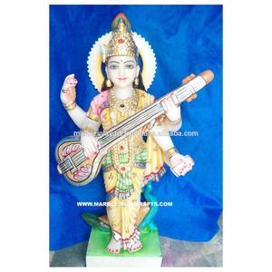 Saraswati-mármol hecho a mano, Maa Murti - Product Image 1