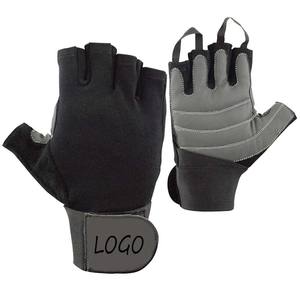 Guantes de cuero sintético profesionales, manoplas de levantamiento de pesas para Fitness, con soporte para la muñeca, superventas - Product Image 5