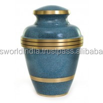 Suministros funerarios de urna rosa de estilo americano para cremación de adultos de Brassworld India hechos de metal y latón - Product Image 4