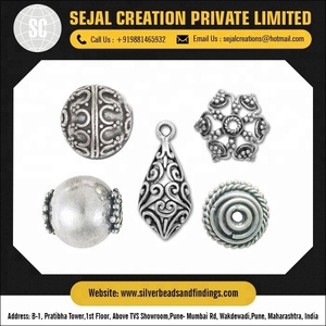 Perles en vrac en argent sterling de haute qualité prix de gros bijoux B103 - Product Image 2