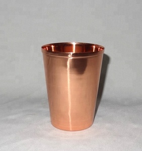 Verre à vin en cuivre de haute qualité 99,98% de qualité supérieure, moderne, luxueux, élégant et sain, pour un usage domestique et en bar, capacité 250 ml - Product Image 2