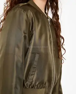 Chaqueta de cuero de diseño de alta calidad para mujer, cazadora ajustada de alta calidad, con estampado de logotipo oem