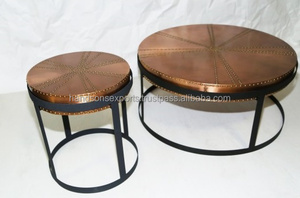 Mesa de centro industrial Uso Oficina Hogar Cocina Sala de estar Dormitorio Mesa de centro Restaurante Hotel Evento DE BODA Hecho EN LA India - Product Image 3