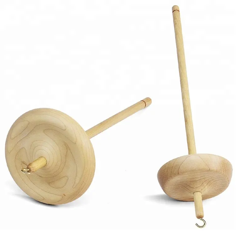 Whorl Drop Spindle for knitting wooden handmade natural top seller amazon