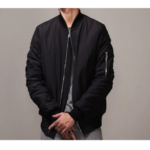 Dernière veste bomber d'hiver pour homme en toile personnalisée, style hip-hop, pour l'extérieur, avec fermeture éclair |   Remplissage en polaire 100% polyester - Product Image 5