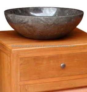 เฟอร์นิเจอร์โต๊ะเครื่องแป้งเดี่ยวอ่างล้างหน้าไม้สัก-เฟอร์นิเจอร์ไม้สักห้องครัวอินโดนีเซีย - Product Image 2