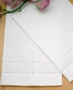 Serviette brodée à la main, 100% coton, lin, 1 pièce - Product Image 1