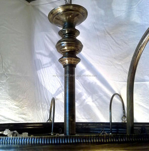 BR337 Reproduction Vintage Traditionnelle Lustre en Verre de Murano Teinté Blanc Style Antique Moderne E26 Base Plafonnier - Product Image 2