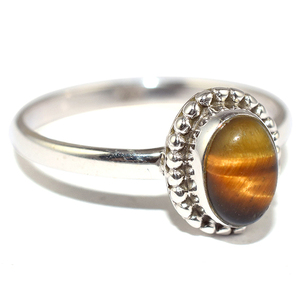 Bagues uniques en argent Sterling 925 en forme d'oeil de tigre, bijoux en argent Sterling 925, vente en gros, 925 - Product Image 1