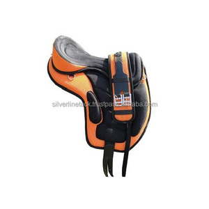 Colorful Genuine Leather <b>Treeless</b> Riding <b>Saddle</b> for Endurance Riding - Product Image 6