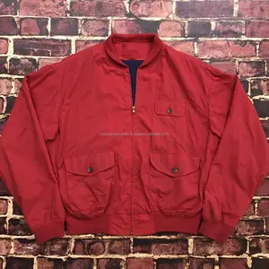Red Flight Nylon Bomber Jacket\g2 flight jacket\Red denim bomber jackets\