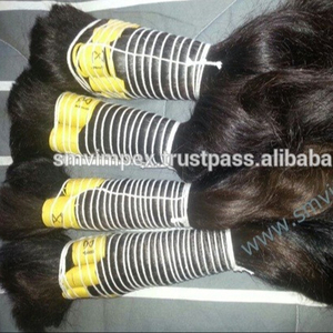 Cheveux humains en vrac de bonne qualité. Cheveux humains en vrac Remy d'Inde. Cheveux humains indiens à cuticule alignée Cheveux humains indiens en vrac bruts - Product Image 2