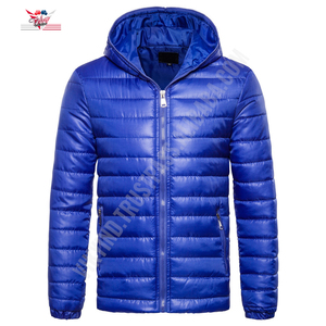 Chaqueta Acolchada con Capucha para Invierno, Logotipo Personalizado, Cortavientos Reversible, Ecológica, para Hombre, Precio al por Mayor de Alta Calidad - Product Image 1