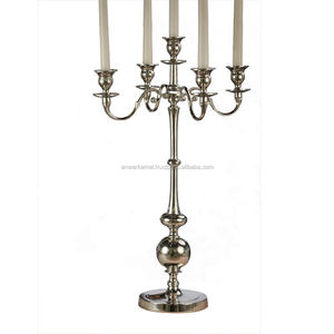 Laiton Menorah Bougeoir Table Pièce Maîtresse 7 Lite pour La Décoration De Mariage Église Diwali Décoration Pour Table - Product Image 1