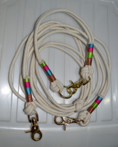 BOHO DOG ROPE LEASH and <b>COLLAR</b> MADE of COTTON - Product Image 1