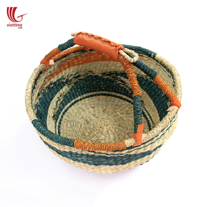 Cestas de lavandería de algas marinas, cesta de almacenamiento, ecológica, hecha en Vietnam, venta al por mayor - Product Image 3