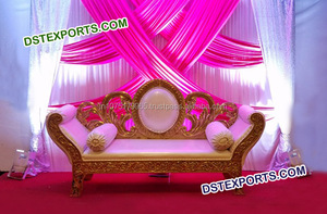Conjunto de sofá tallado para escenario de boda, conjunto de decoración de escenario para boda - Product Image 5