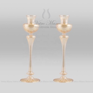 Maison de luxe de décoration de bougeoir en verre fait main - Product Image 1