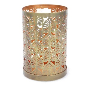 Beautiful Decor New Design Round Gold Filigree <b>Lantern</b> Votive - Product Image 1